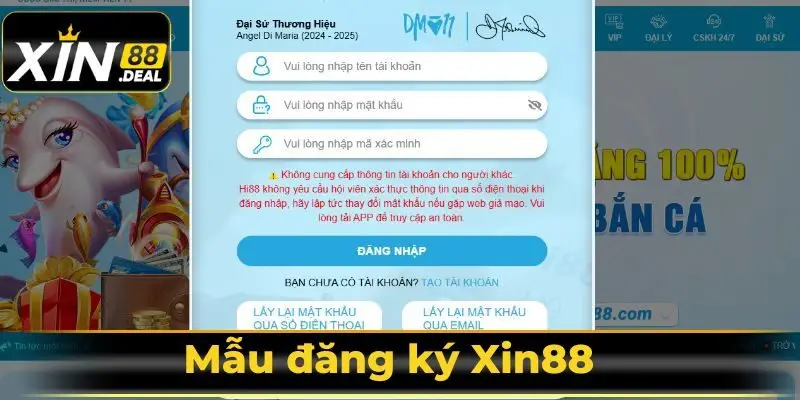 Các bước đăng ký tài khoản tại Xin88 cực dễ